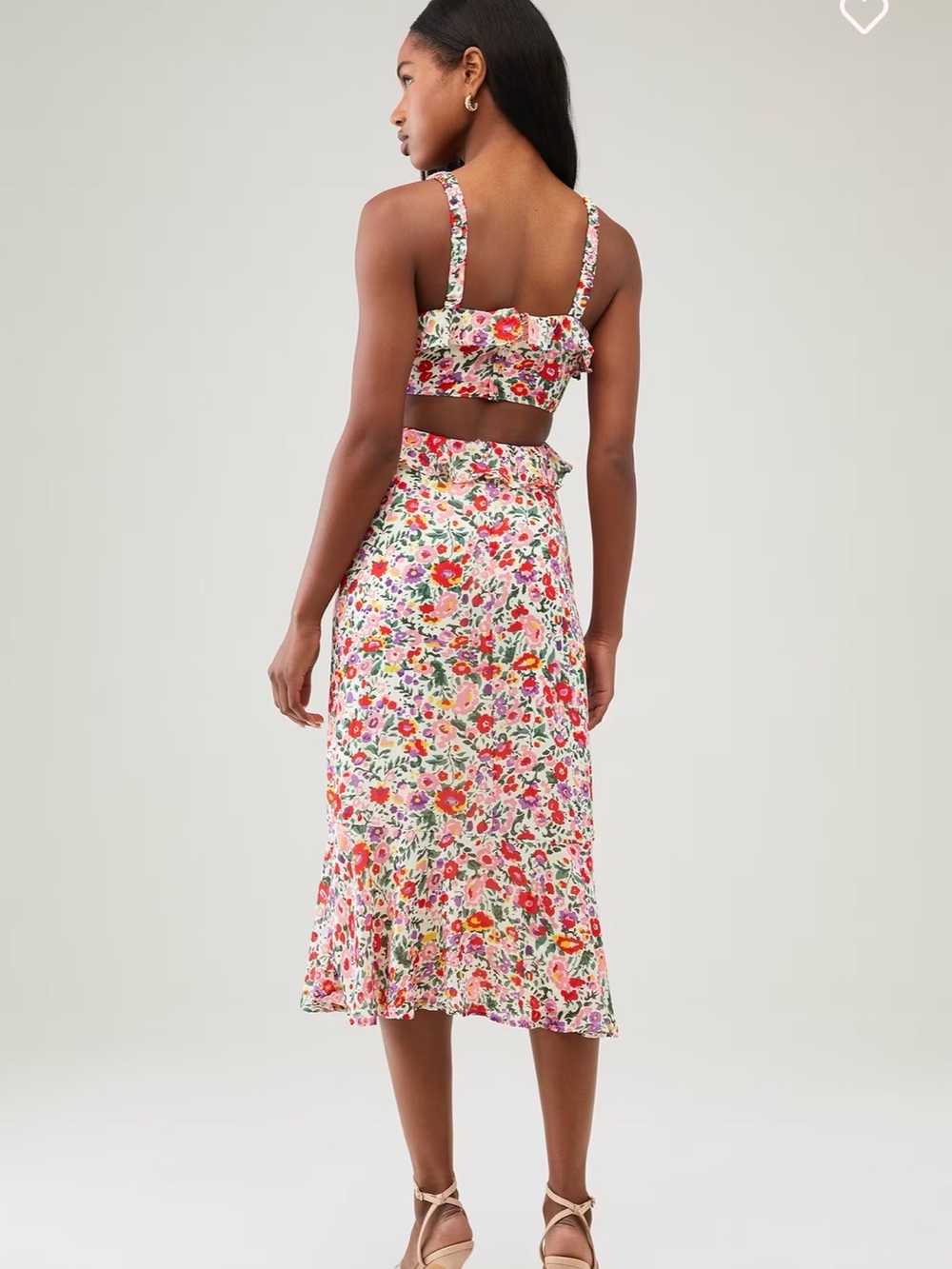 ASTR the label wildflower ruffle cutout wedding guest cottagecore - Picture 7 of 7